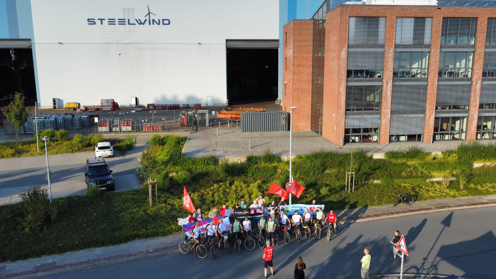 Radtour "Flamme der Solidarität"