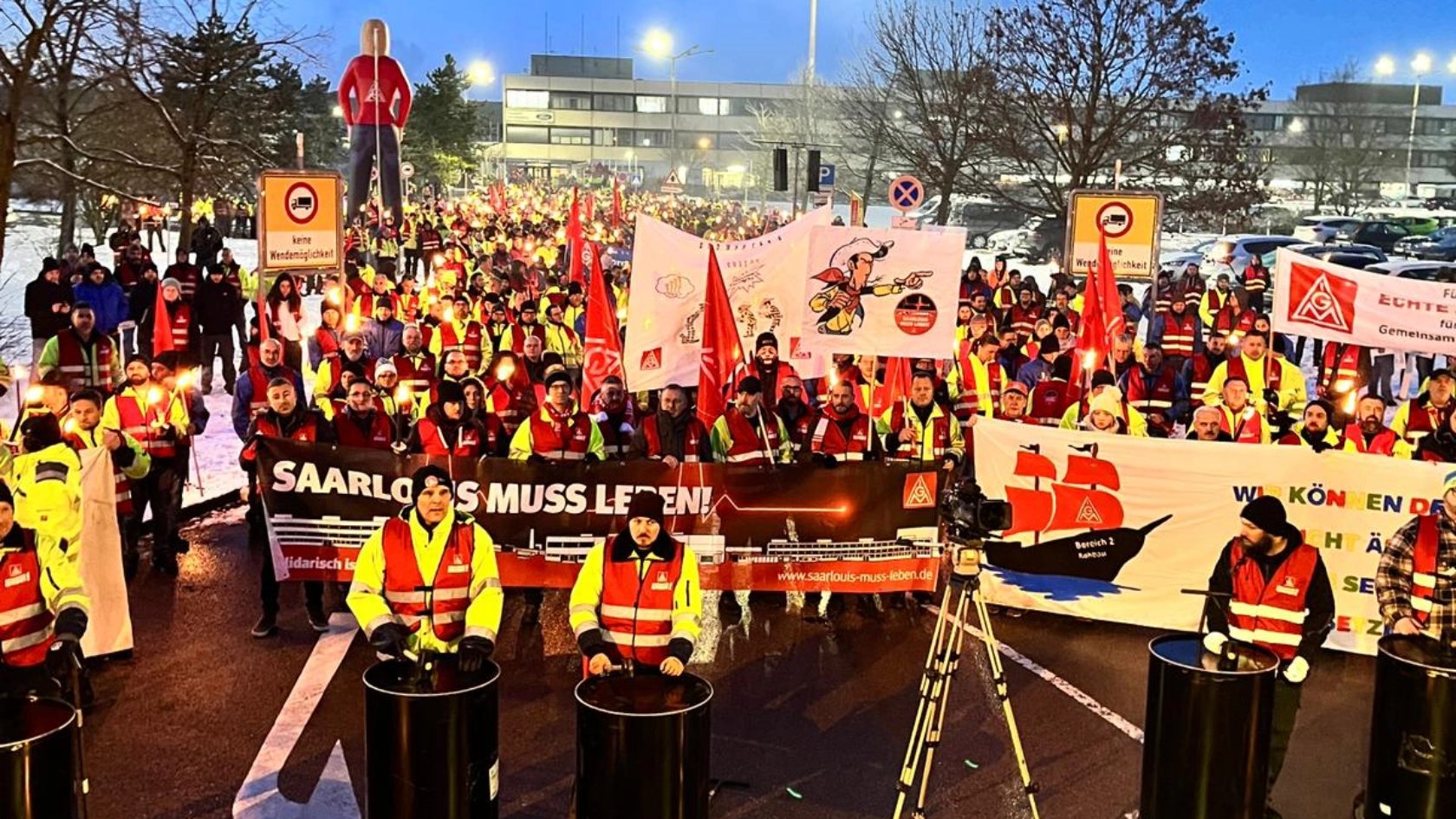 Saarlouis muss leben - Erneuter Warnstreik