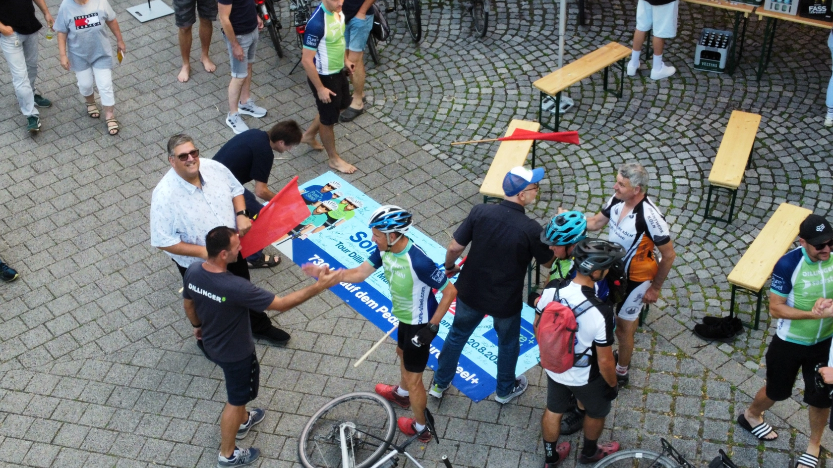 Radtour "Flamme der Solidarität"
