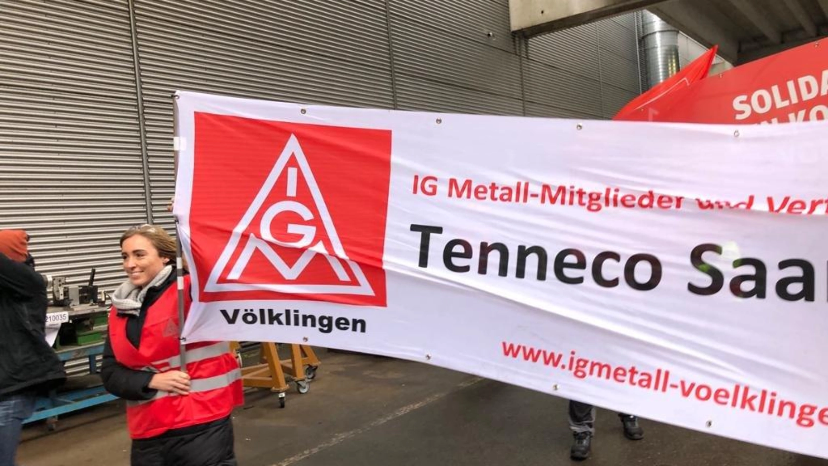 Warnstreik bei Rhenus LMS und Soli-Warnstreik im I-Park