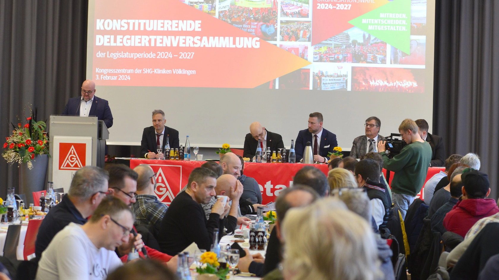 Konstituierende Delegiertenversammlung der IG Metall Völklingen mit Neuwahlen