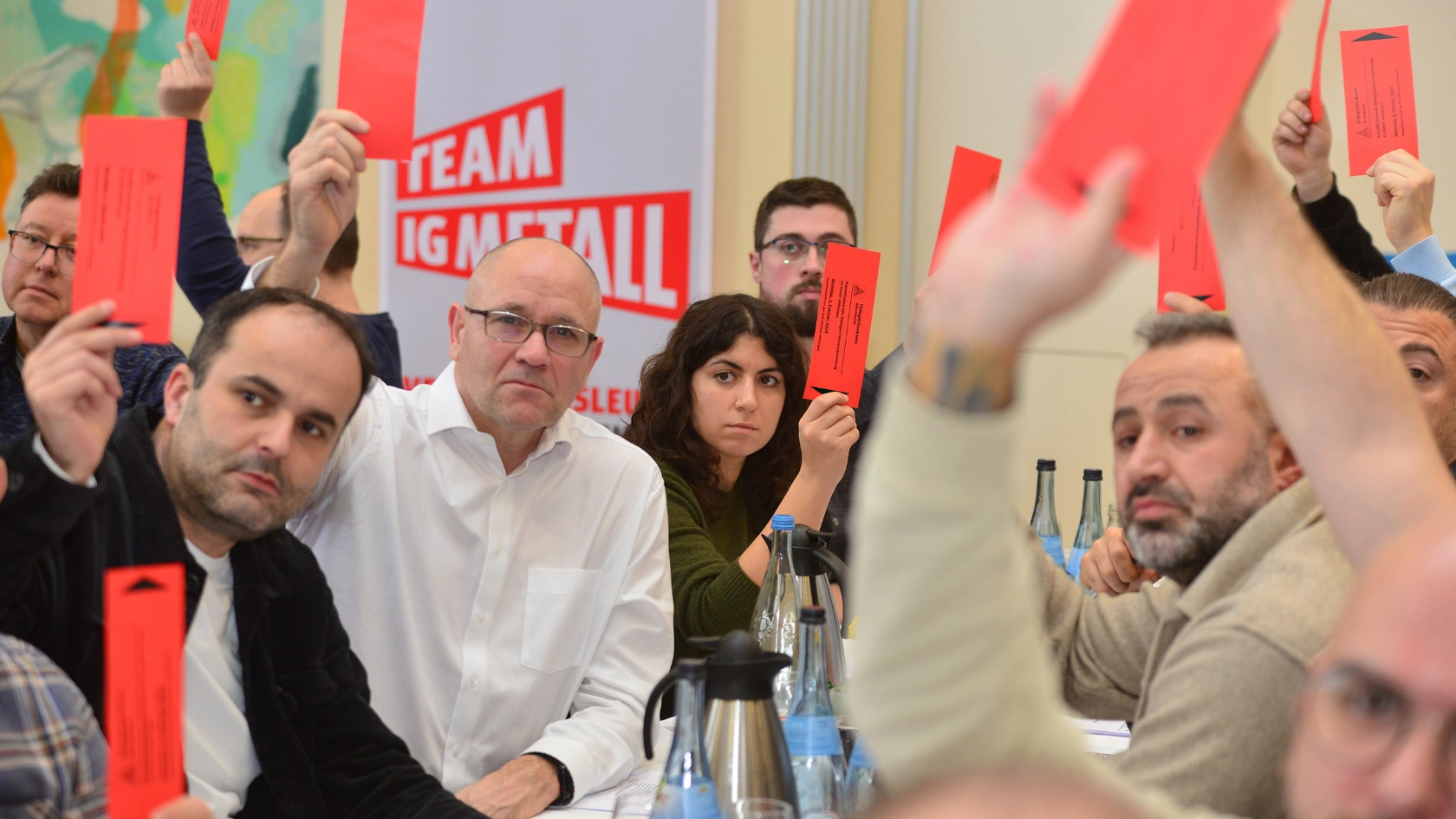 Konstituierende Delegiertenversammlung der IG Metall Völklingen mit Neuwahlen