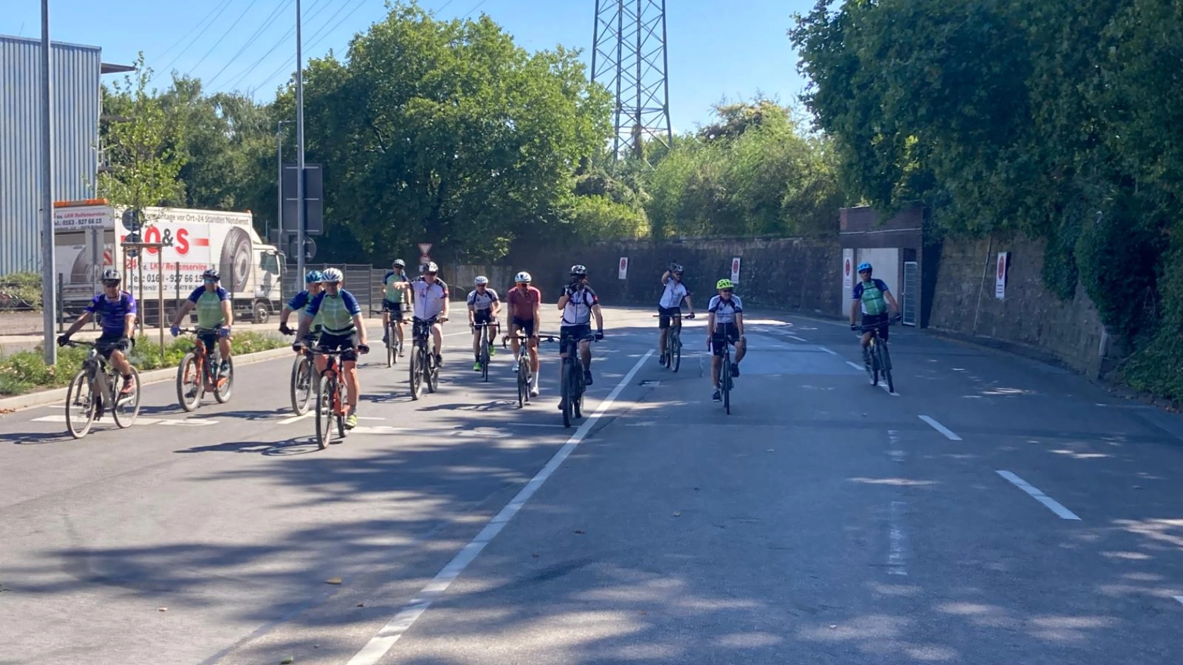Radtour "Flamme der Solidarität"