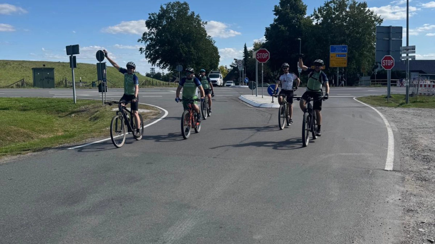 Radtour "Flamme der Solidarität"