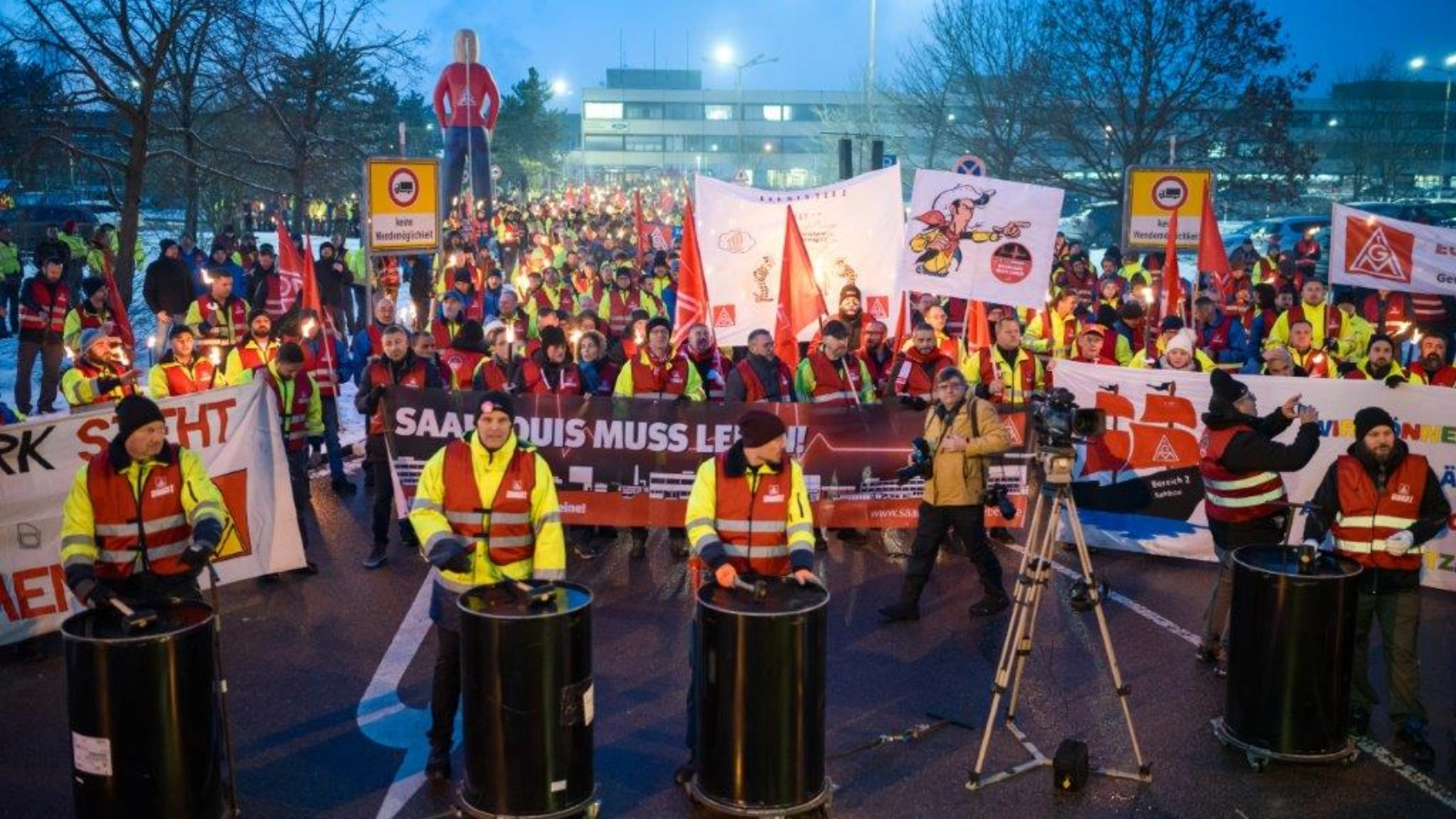 Saarlouis muss leben - Erneuter Warnstreik