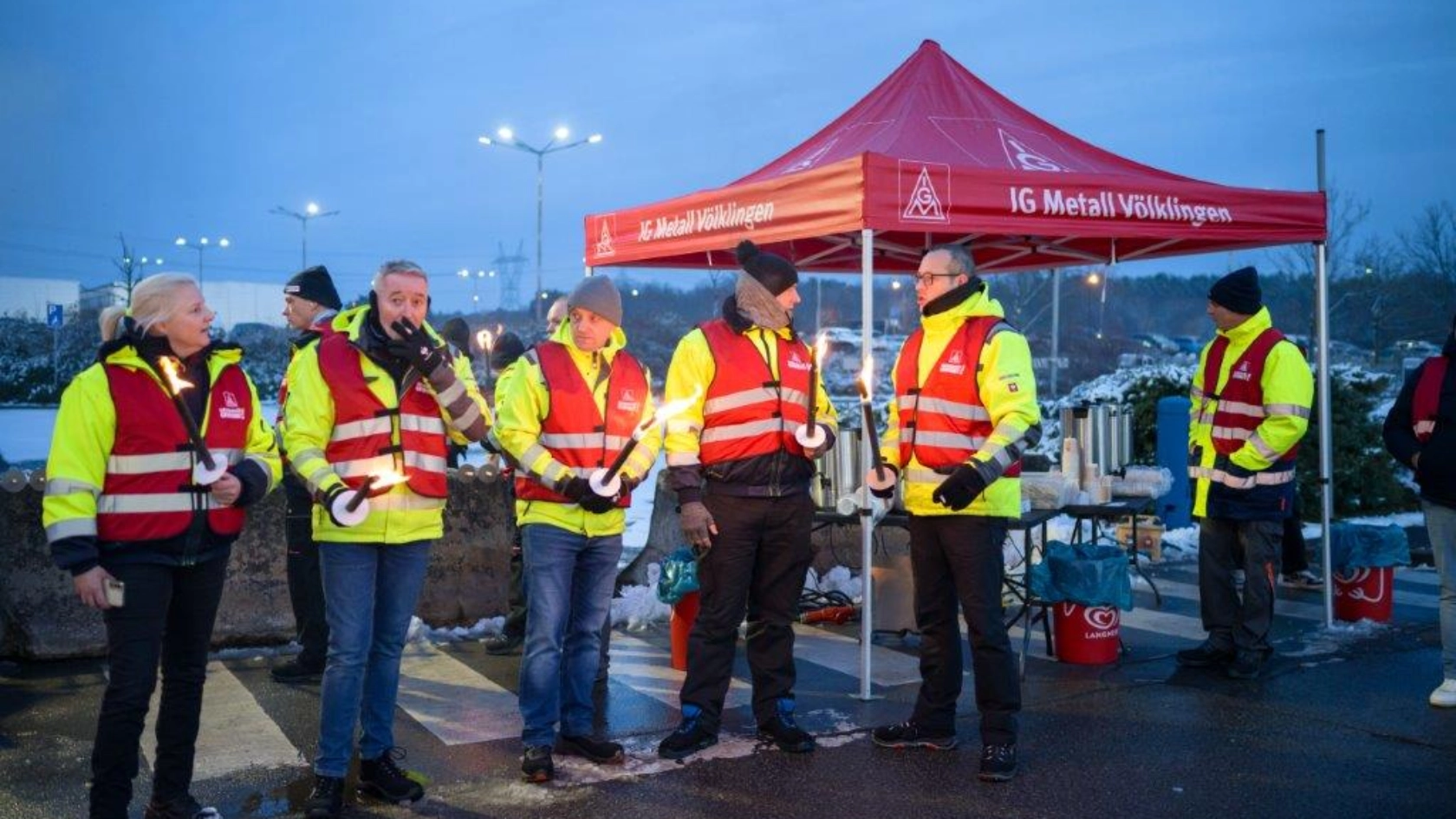 Saarlouis muss leben - Erneuter Warnstreik