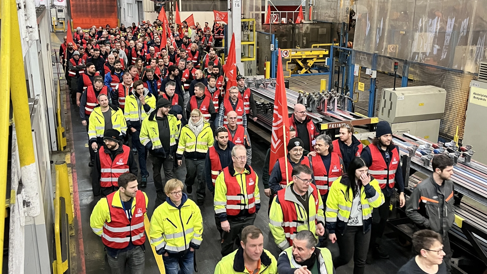 Saarlouis muss leben Erste Warnstreikstreikwelle