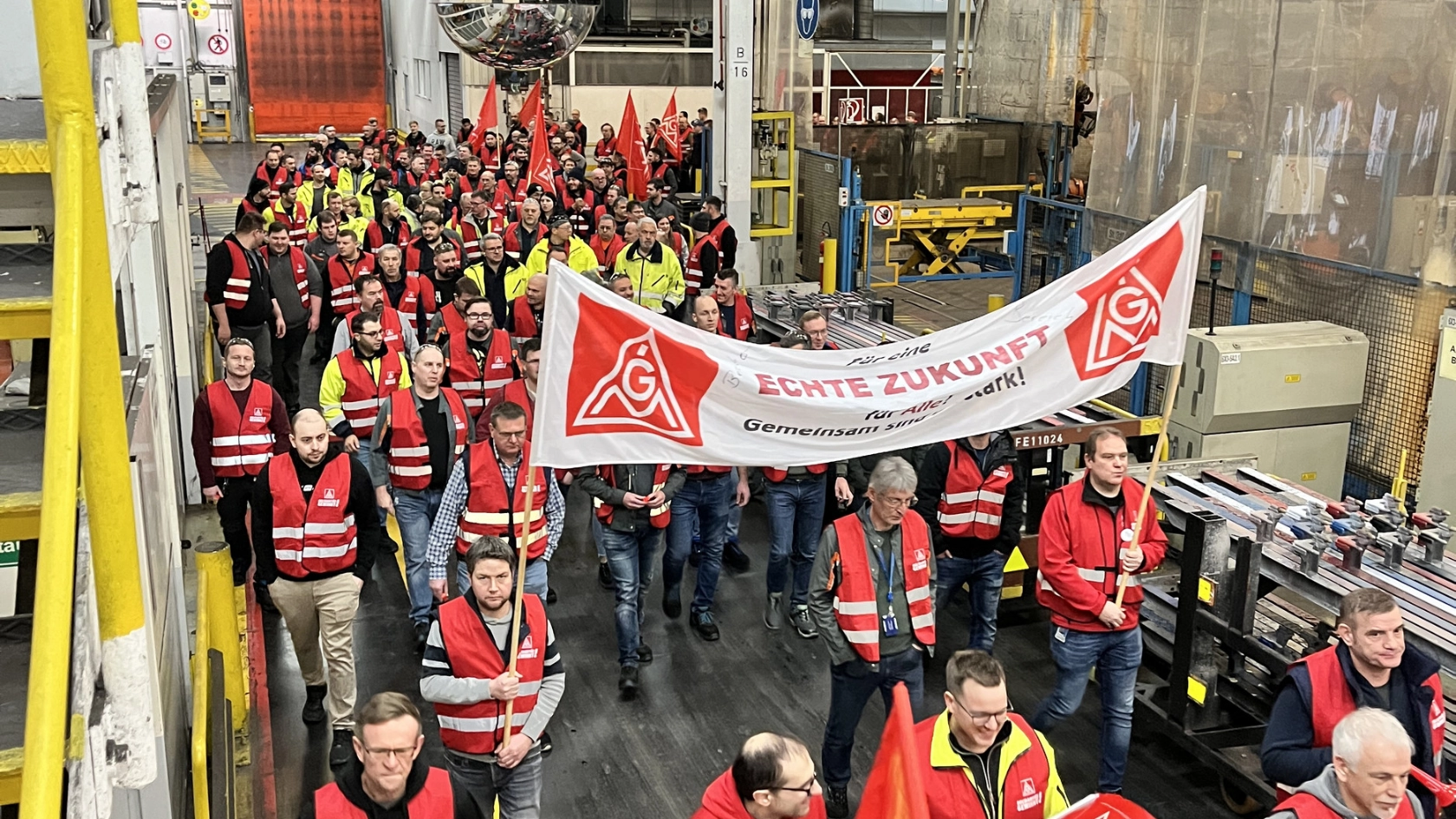 Saarlouis muss leben Erste Warnstreikstreikwelle