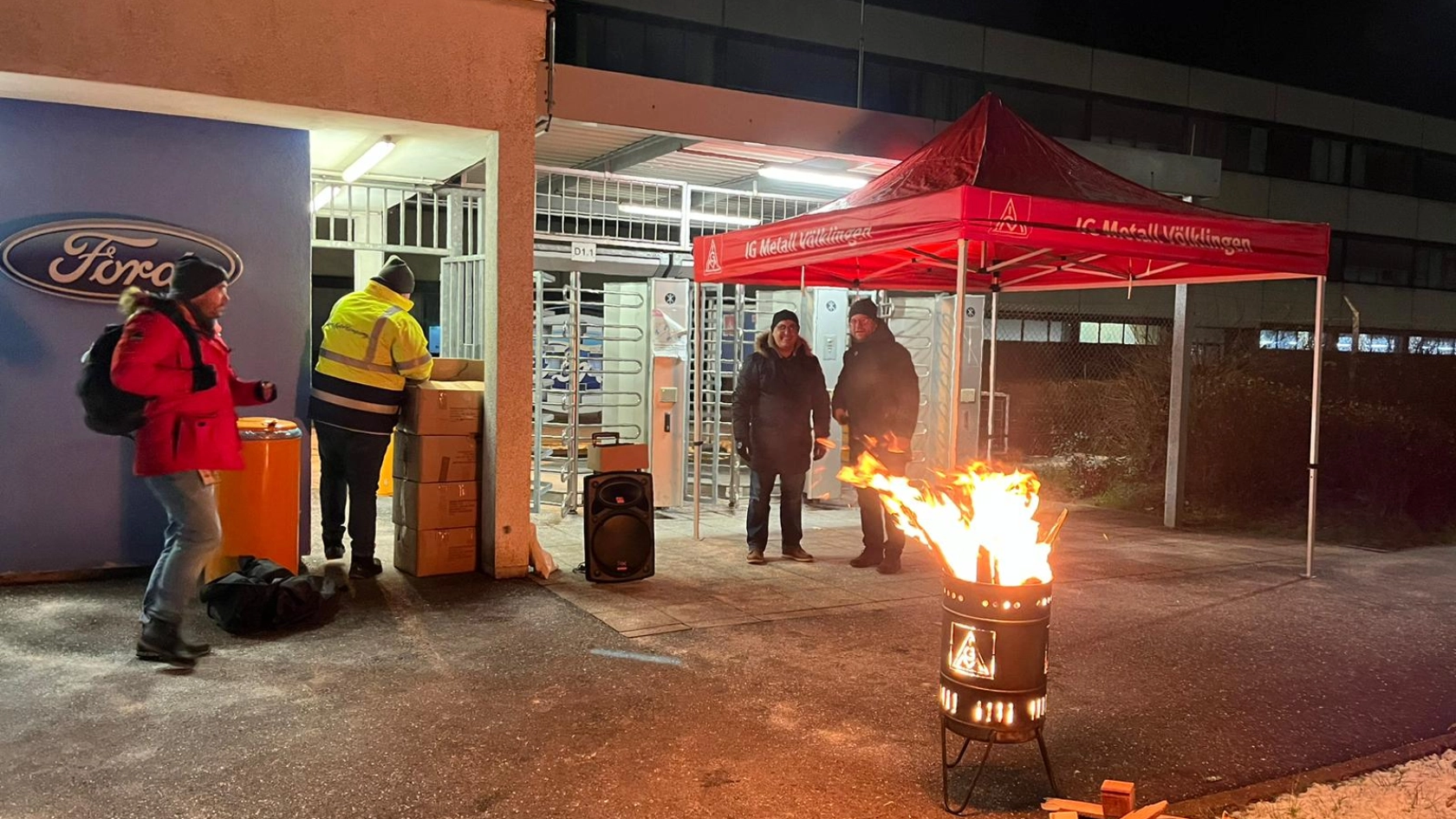 Saarlouis muss leben Erste Warnstreikstreikwelle