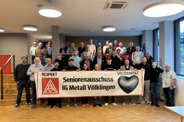 Seniorenarbeitskreis der IG Metall Völklingen debattiert über aktuelle gesellschaftspolitische Lage