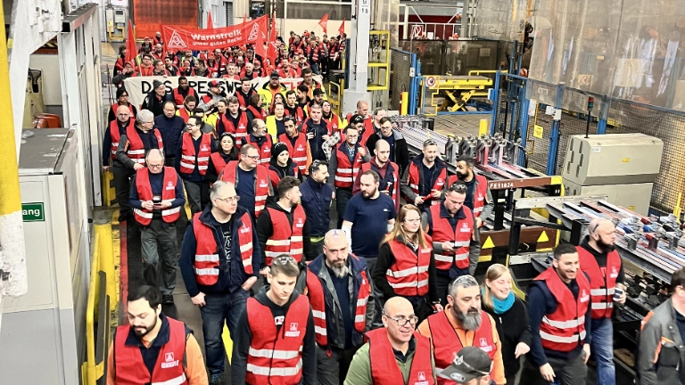 Saarlouis muss leben Erste Warnstreikstreikwelle