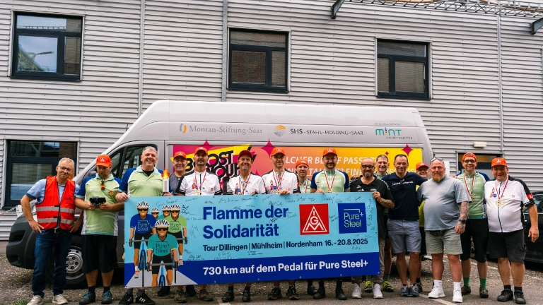 Radtour "Flamme der Solidarität"