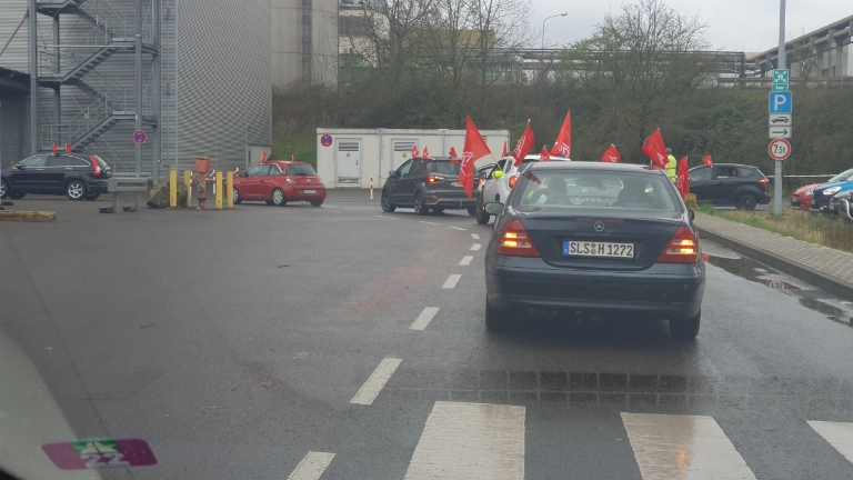 Tag Vier des unbefristeten Streiks im I-Park