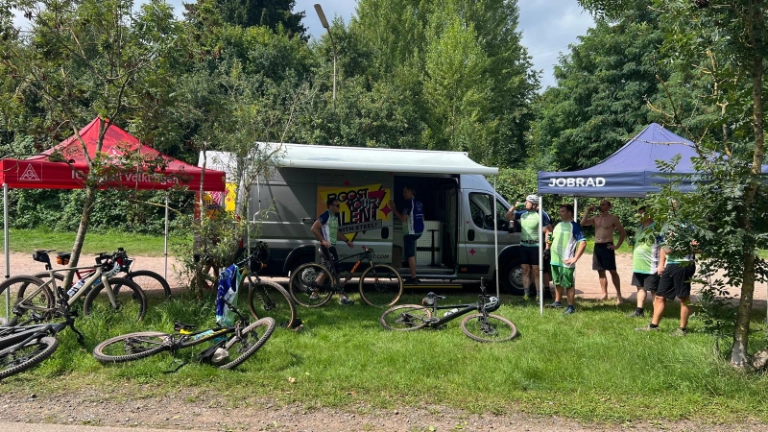 Radtour "Flamme der Solidarität"