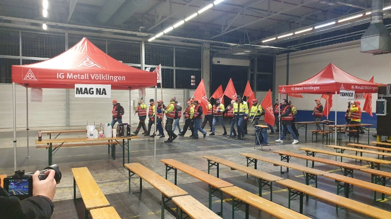 Unbefristeter Streik im I-Park Saarlouis gestartet!