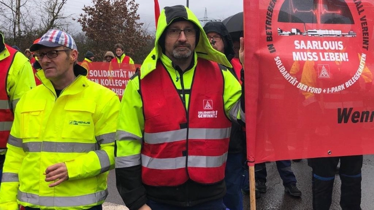 Warnstreik bei Rhenus LMS und Soli-Warnstreik im I-Park