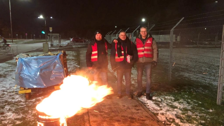 Saarlouis muss leben Erste Warnstreikstreikwelle
