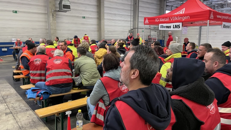 Unbefristeter Streik im I-Park Saarlouis gestartet!
