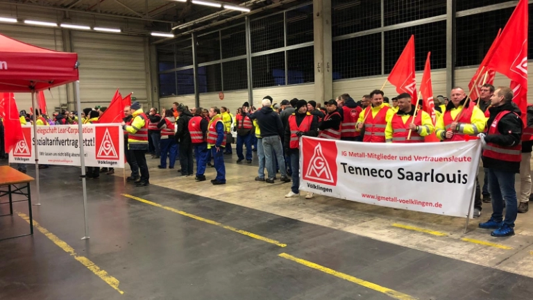 Unbefristeter Streik im I-Park Saarlouis gestartet!