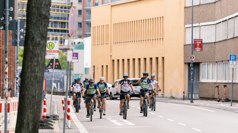 Radtour "Flamme der Solidarität"