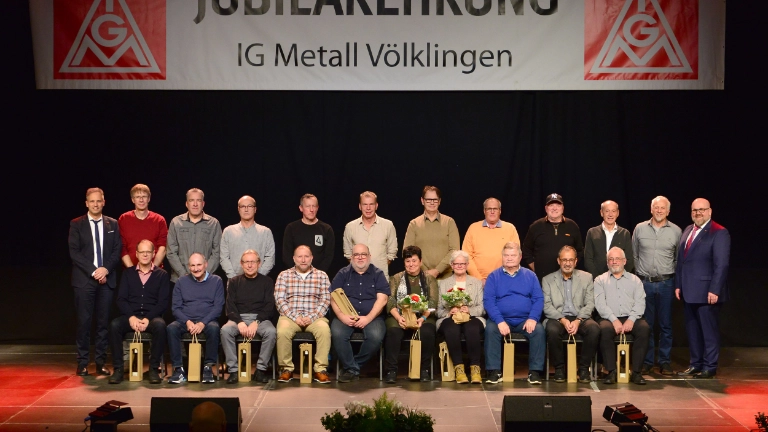 Jubilarehrung der IG Metall Völklingen 2024