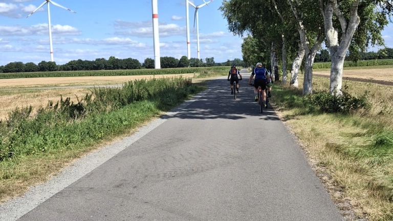 Radtour "Flamme der Solidarität"