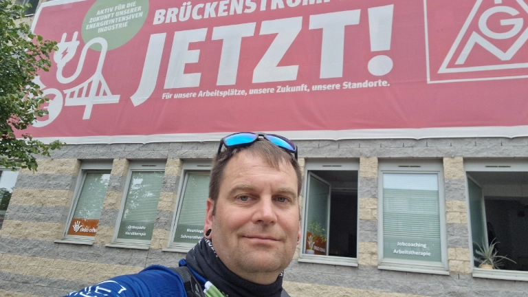 Radtour "Flamme der Solidarität"