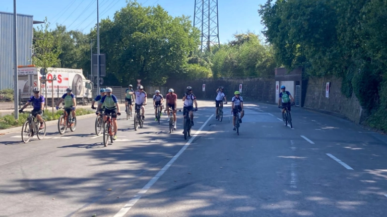 Radtour "Flamme der Solidarität"