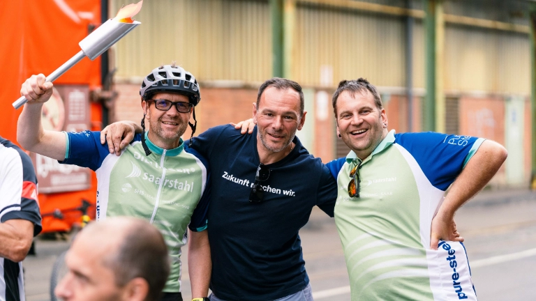 Radtour "Flamme der Solidarität"