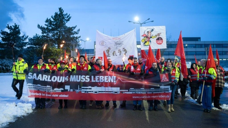 Saarlouis muss leben - Erneuter Warnstreik
