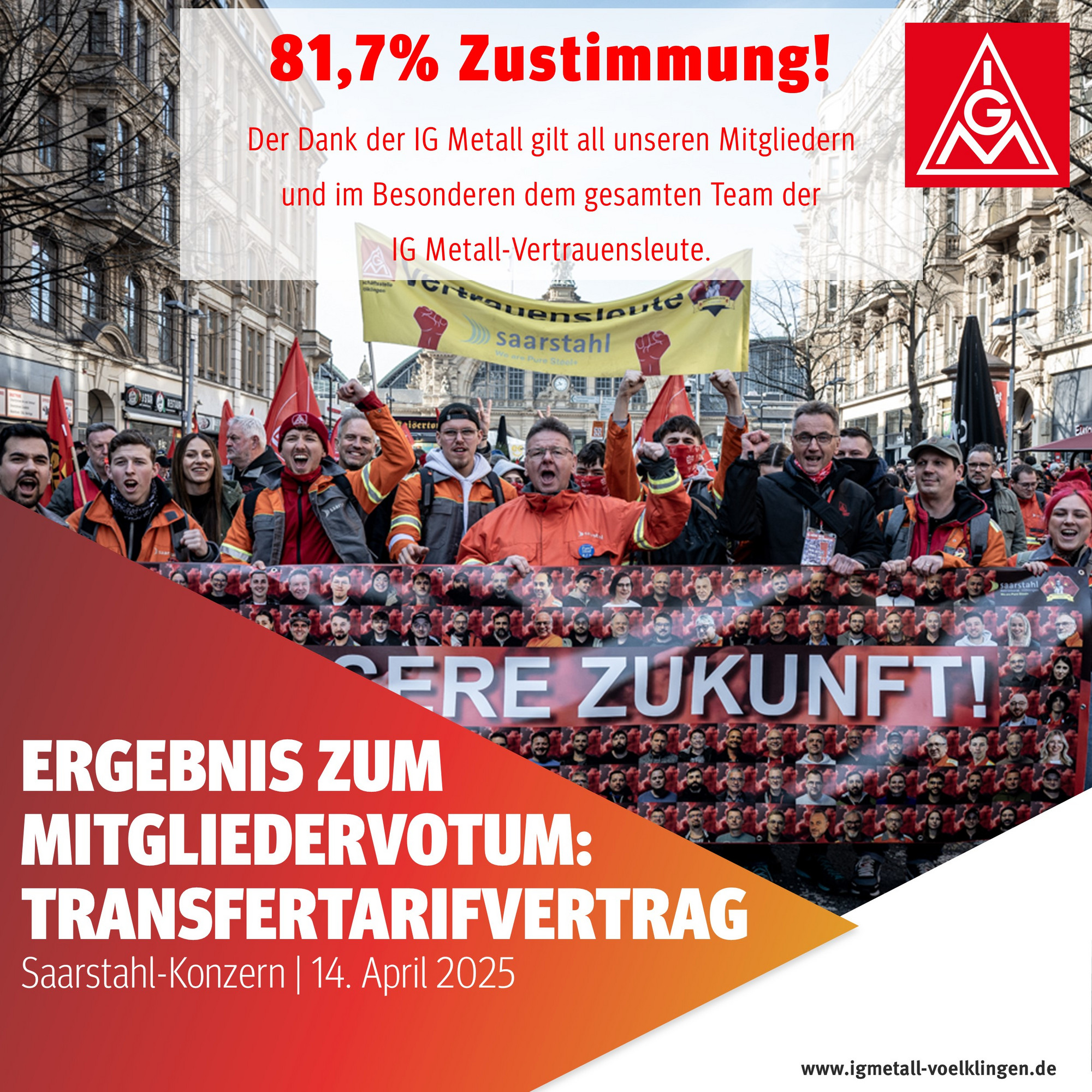 Saarstahl Auszählung