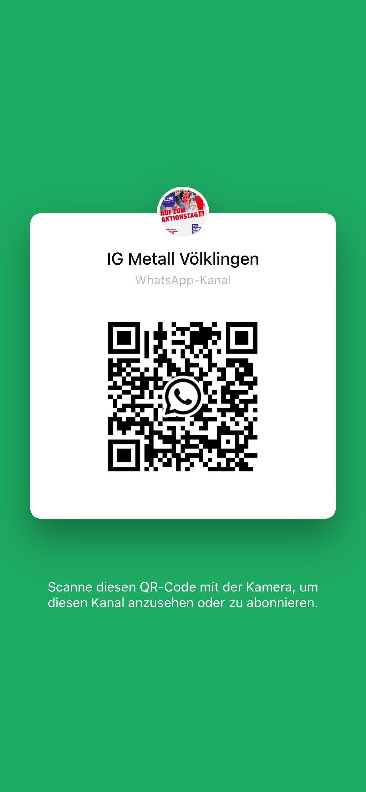 WhatsApp-Kanal QR-Code