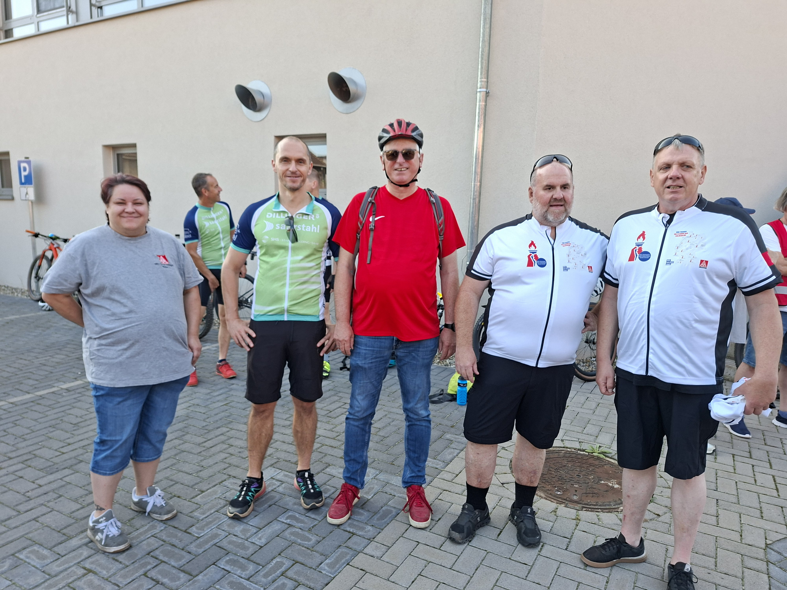 Radtour "Flamme der Solidarität"